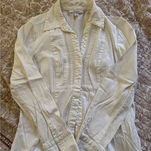 Dress Barn White Button Up